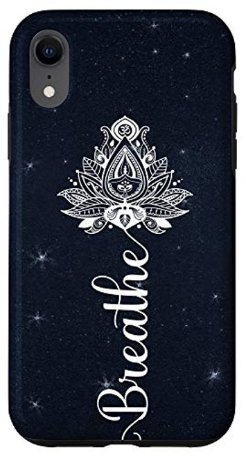 iPhone XR Breathe Mandala Yoga Lover Meditation Spirituality Stars Case