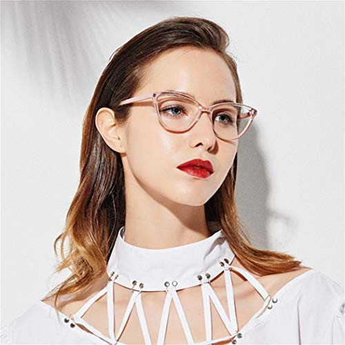 Blue Light Blocking Glasses, Fashion Cateye Beige Crystal Fake Nerd Eyewear Anti UV Ray Computer Gaming Eyeglasses Women