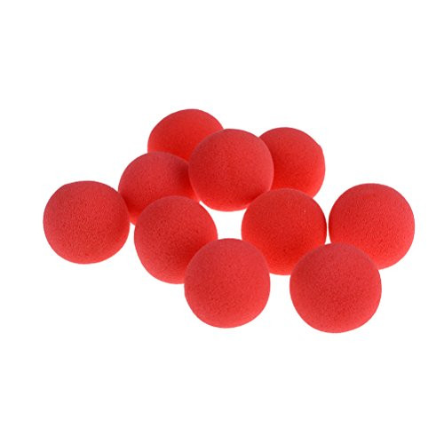 SNNplapla Red Magic Sponge Balls Classic Trick 10 Pcs