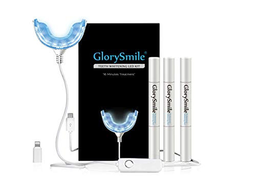 Glory Smile Teeth Whitening Kit, 15 Mins Express Result, Stain Remover Non Sensitive within Teeth Whitening Accelerator, 35percent Carbamide Peroxide, (3)2 ml Gel Pen