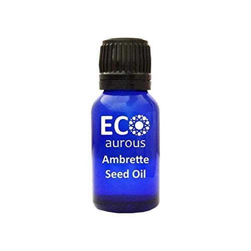 Ambrette Seed Oil (Abelmoschus Moschatus) 100percent Natural, Organic, Vegan  and  Cruelty Free Ambrette Seed Essential Oil   Pure Ambrette Seed Oil By Eco Aurous (0.50 oz, 15 ml)