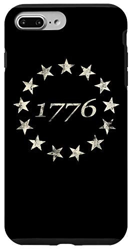 iPhone 7 Plus/8 Plus 13 Star Flag Betsy Ross Distressed American Flag 1776 Case