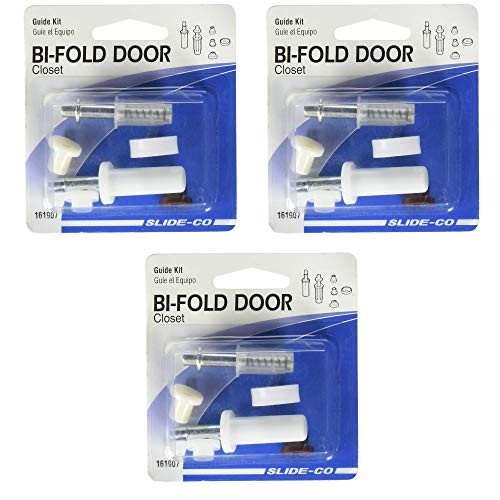 Slide-Co 161907 Bi-Fold Door Guide Kit, 3 Pack