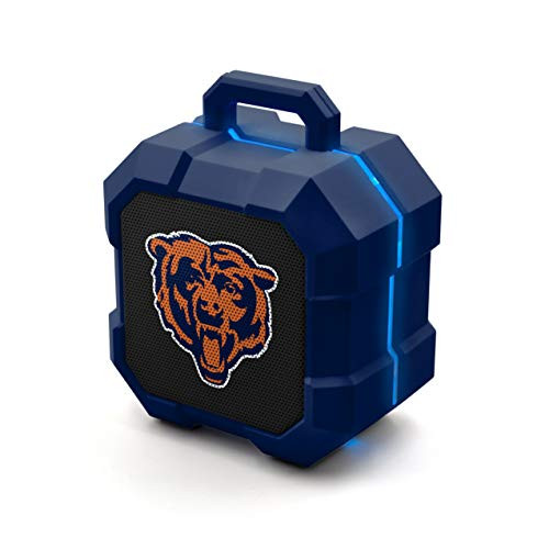 NFL Chicago Bears Shockbox LED Wireless Bluetooth Speaker, Team Color