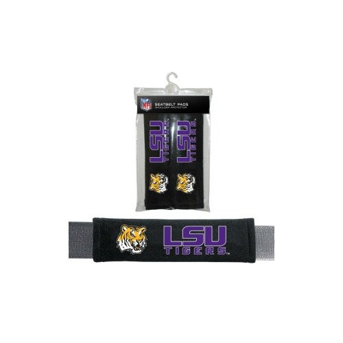 Fremont Die 2324556731 LSU Tigers Velour Seat Belt Pads