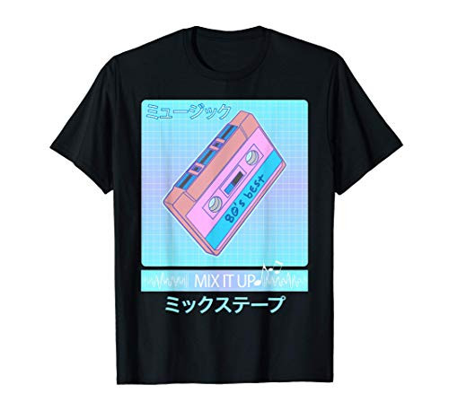 Mix Tape 80s Japanese Otaku Aesthetic Vaporwave Art T-Shirt Mix Tape 80s Japanese Otaku Aesthetic Vaporwave Art T-Shirt