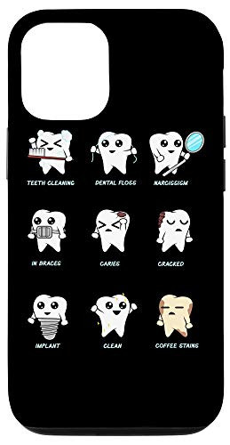 iPhone 12/12 Pro Teeth In Action Gift - Funny Dentist Dental Assistant Case