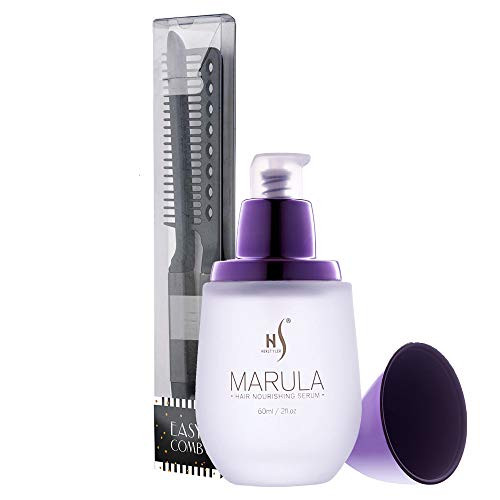 Herstyler Marula Oil Hair Serum and Comb For Straightening Hair (Black) Set Herstyler Marula Oil Hair Serum and Comb For Straightening Hair (Black) Set