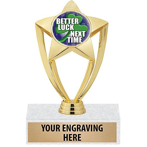 Crown Awards 6 inch Gold Better Luck Next Time Trophy - Last Place Star Trophy Prime