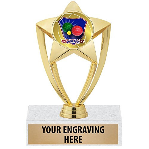 6 inch Gold Star Bocce Ball Trophies - Bocce Trophy Award Prime 6 inch Gold Star Bocce Ball Trophies - Bocce Trophy Award Prime