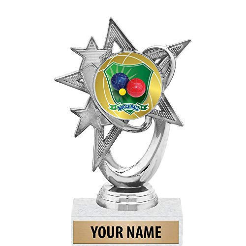 5.5 inch Silver Bocce Ball Trophies, Custom Astral Star Bocce Ball Trophy Award Prime 5.5 inch Silver Bocce Ball Trophies, Custom Astral Star Bocce Ball Trophy Award Prime