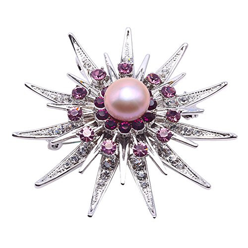 JYX Fine Pearl Brooch 11.5mm Lavender Freshwater Pearl Brooch Pin JYX Fine Pearl Brooch 11.5mm Lavender Freshwater Pearl Brooch Pin