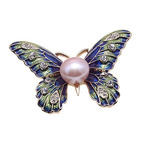 JYX Pearl Butterfly Brooch 11.5mm Lavender Cultured Freshwater Pearl Brooch Pin JYX Pearl Butterfly Brooch 11.5mm Lavender Cultured Freshwater Pearl Brooch Pin