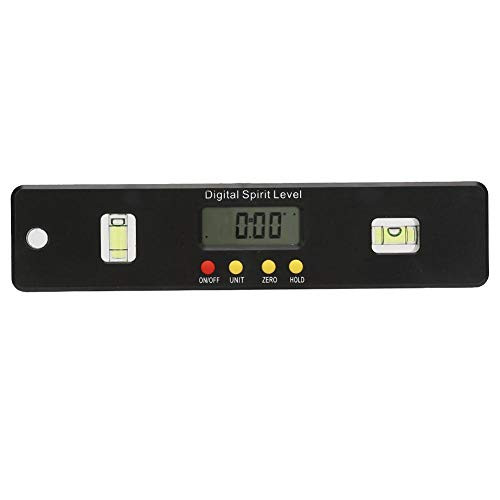Mini Digital Angle Finder?360 Degrees Mini Digital Protractor Angle Finder Inclinometer Magnetic Bottom Angle Tool?used in the field of angle and level measurement(200mm)