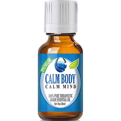 Calm Body, Calm Mind Blend Essential Oil - 100percent Pure Therapeutic Grade Calm Body, Calm Mind Blend Oil - 30ml