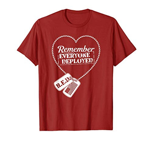 Distressed R.E.D. Friday - Remember Everyone Deployed T-Shirt