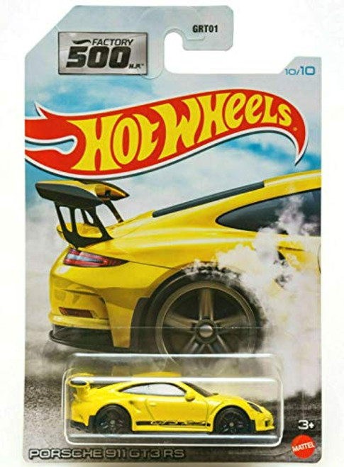DieCast Hotwheels Porsche911 GT3 RS (Yellow) 10/10 - Factory 500 DieCast Hotwheels Porsche911 GT3 RS (Yellow) 10/10 - Factory 500