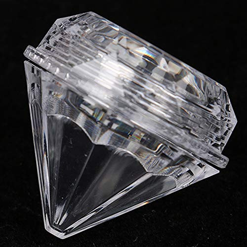 Dongua 10PCS Transparent Empty Jars,Lip Balm Jar Eyeshadow Pots Sample Pots Nail Art Container Refillable Bottles Face Cream Box Cosmetic Container