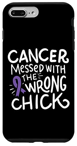 iPhone 7 Plus/8 Plus Hodgkin Lymphoma Cancer Survivor Fighter Chemo Violet Ribbon Case