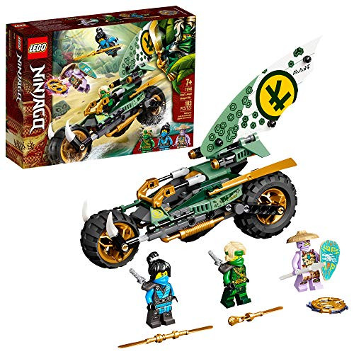 LEGO NINJAGO Lloyds Jungle Chopper Bike 71745 Building Kit; Ninja Bike Toy Featuring NINJAGO Lloyd and NYA Minifigures, New 2021 (183 Pieces); Top Toy for Kids Who Love Action-Packed Creative Play