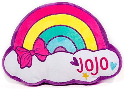 Jay Franco Nickelodeon JoJo Siwa Rainbow Nogginz Decorative Pillow - Super Soft - Measures 12 Inches (Official Nickelodeon Product)