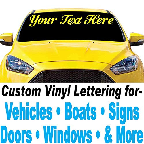 1060 Graphics 6 inch high Custom Vinyl Lettering - for Cars, Trucks, Boats, Signs, Doors, Windows, Banners, and More (Design Your Own Text Decal Stickers) Letters  and  Numbers