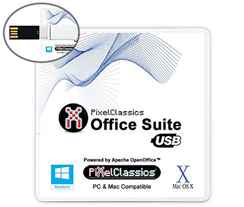 Office Suite Software 2021 USB Compatible with Microsoft Office 365 2020 2019 2016 2013 Powered by Apache OpenOffice for PC Windows 10 8.1 8 7 Vista XP 32 64 Bit  and  Mac OS X - No Yearly Subscription