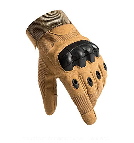 GOSHOWIN Tactical Gloves for Men Touch Screen Full Finger Knuckle Combat Military Gloves for Outdoors Motorcycle Airsoft Painball Shooting Climbing and Heavy Duty Work