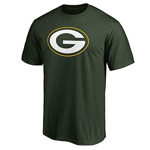 NFL Boys Youth 8-20 Team Color Primary Logo T-Shirt (Green Bay Packers, Youth Large 14-16)