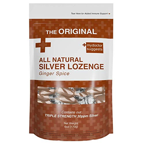 All Natural Silver Lozenges - Ginger Spice The Perfect Lozenge for Oral Health, Daily Supplementation Contains 30ppm Silver All Natural Silver Lozenges - Ginger Spice The Perfect Lozenge for Oral Health, Daily Supplementation Contains 30ppm Silver