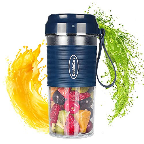 Portable Blender, Cordless Personal Blender Juicer,Mini Personal Blender Juicer Portable Blender For Shakes and Smoothies,Milk Shakes,Mini Jucier Cup USB Rechargeable,Home Outdoor Travel Office,Sports,Blue