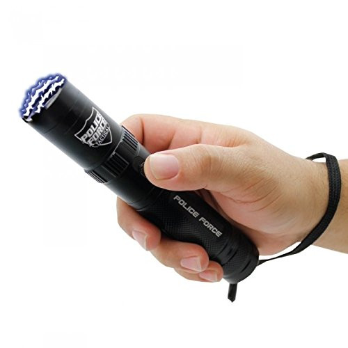 Streetwise Security Products PF9200BK Police Force 9,200,000 Volt Tactical Stun Gun Flashlight - Black