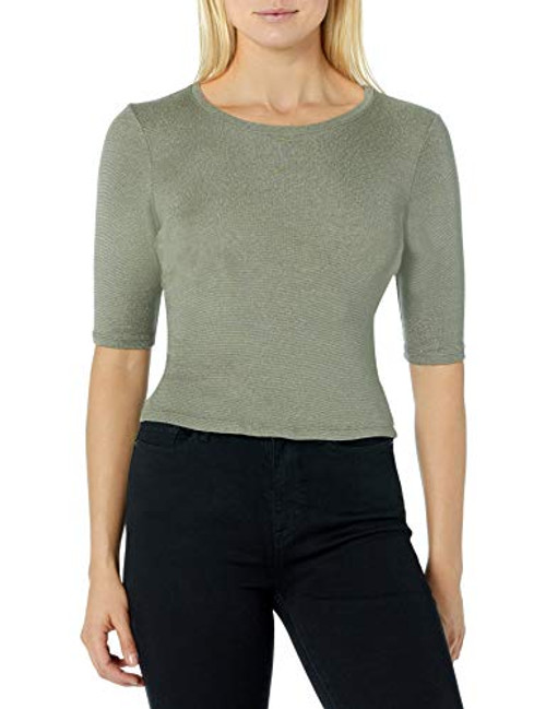 Michael Stars Women's Cropped, Olive, One Size