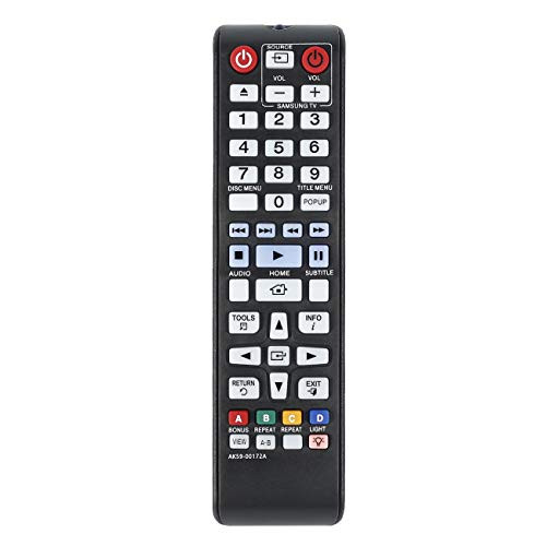 New AK59-00172A AK5900172A Replaced Remote Control Fit for Samsung Blu-ray Disc DVD Player BD-E6500 BD-H6500 BD-J5900 BD-F5700 BD-J5700 BD-EM57 BD-J5100 BDHM57CZA BD-H6500/ZA Home Theater Sound System