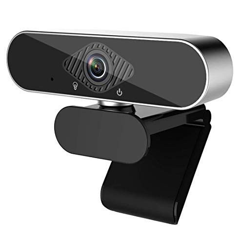 Webcam with Microphone, Computer Camera 1080p HD USB Webcam for PC Laptop Desktop 360-Degree Rotation Streaming Webcam for Video Calling,Gaming,Meeting,Recording Conferencing