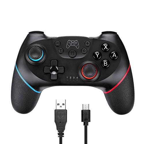 Wireless Switch Pro Controller Remote Gamepad Joypad Compatible with Nintendo, Joystick Supports Gyro Axis, Turbo and Dual Vibration