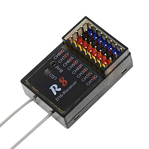 Tongina R8 Receiver fits for FRSKY D16 D8 PIX, PX4 Radio Remote Controller 1-8 Channels Tongina R8 Receiver fits for FRSKY D16 D8 PIX, PX4 Radio Remote Controller 1-8 Channels