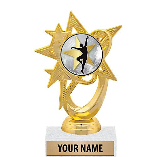 5.5 inch Gold Male Ballet Trophies, Custom Astral Star Male Ballet Trophy Award Prime 5.5 inch Gold Male Ballet Trophies, Custom Astral Star Male Ballet Trophy Award Prime