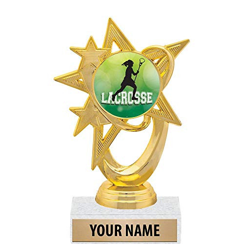 5.5 inch Gold Female Lacrosse Trophies, Custom Astral Star Female Lacrosse Trophy Award Prime 5.5 inch Gold Female Lacrosse Trophies, Custom Astral Star Female Lacrosse Trophy Award Prime