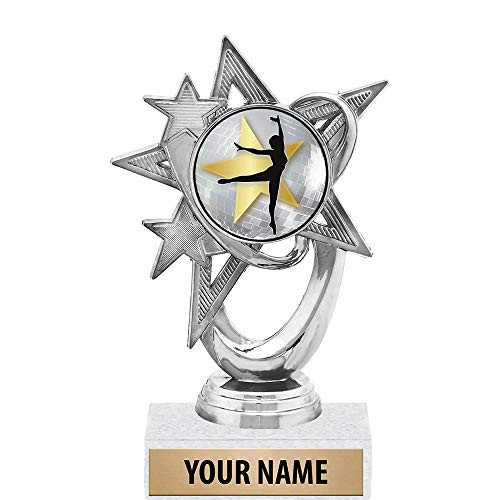 5.5 inch Silver Female Ballet Trophies, Custom Astral Star Female Ballet Trophy Award Prime 5.5 inch Silver Female Ballet Trophies, Custom Astral Star Female Ballet Trophy Award Prime