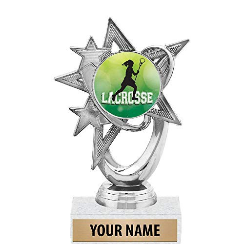 5.5 inch Silver Female Lacrosse Trophies, Custom Astral Star Female Lacrosse Trophy Award Prime 5.5 inch Silver Female Lacrosse Trophies, Custom Astral Star Female Lacrosse Trophy Award Prime