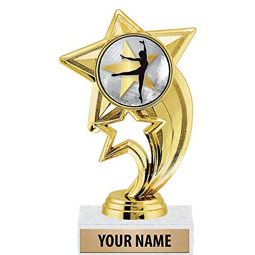 6 inch Gold Female Ballet Trophies, Custom Star Rocket Female Ballet Trophy Award Prime 6 inch Gold Female Ballet Trophies, Custom Star Rocket Female Ballet Trophy Award Prime