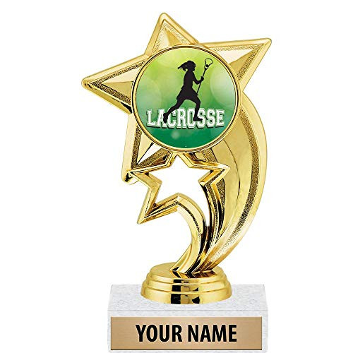 6 inch Gold Female Lacrosse Trophies, Custom Star Rocket Female Lacrosse Trophy Award Prime 6 inch Gold Female Lacrosse Trophies, Custom Star Rocket Female Lacrosse Trophy Award Prime