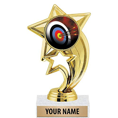 6 inch Gold Archery Trophies, Custom Star Rocket Archery Trophy Award Prime 6 inch Gold Archery Trophies, Custom Star Rocket Archery Trophy Award Prime