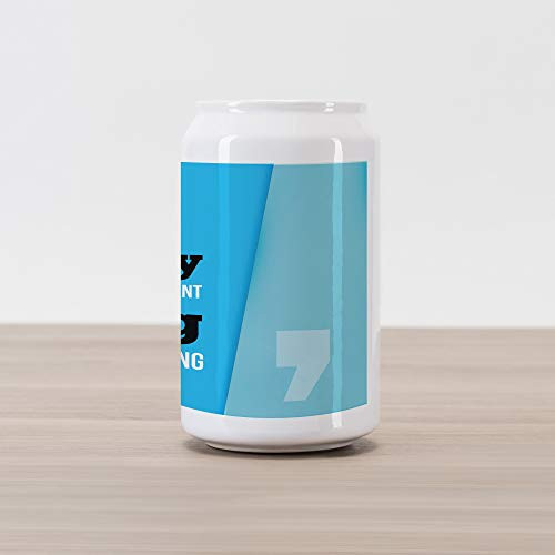 Ambesonne Family Cola Can Shape Piggy Bank, Family is Everything in Writing Marks Inspirational Phrase Modern Design, Ceramic Cola Shaped Coin Box Money Bank for Cash Saving, Turquoise Blue Black Ambesonne Family Cola Can Shape Piggy Bank, Family is Everything in Writing Marks Inspirational Phrase Modern Design, Ceramic Cola Shaped Coin Box Money Bank for Cash Saving, Turquoise Blue Black