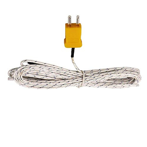 Aodesy K Type Temperature Sensor Thermocouple Probe Copper Wire 5 Meter 16.4Ft