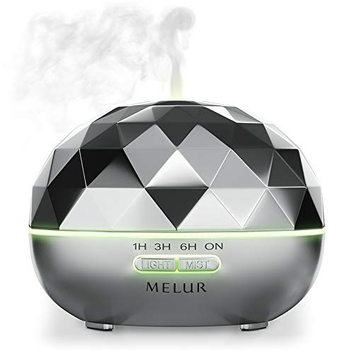 Essential Oil Diffuser, 350ML Upgraded Diffusers for Essential Oils Aromatherapy Diffuser Cool Mist Humidifier with 7 Colors Lights Waterless Auto Off for Home Office Room, Chrome Essential Oil Diffuser, 350ML Upgraded Diffusers for Essential Oils Aromatherapy Diffuser Cool Mist Humidifier with 7 Colors Lights Waterless Auto Off for Home Office Room, Chrome