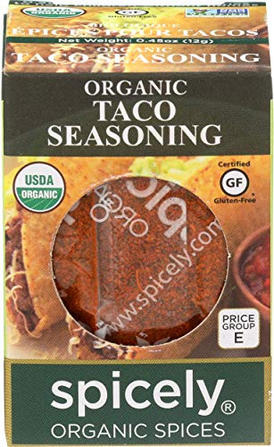 Spicely, Organic Salt Free Taco Seasoning, 0.45 Ounce