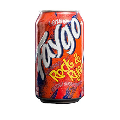 Faygo Rock and Rye Soda Pop 8 pack of 12oz Cans