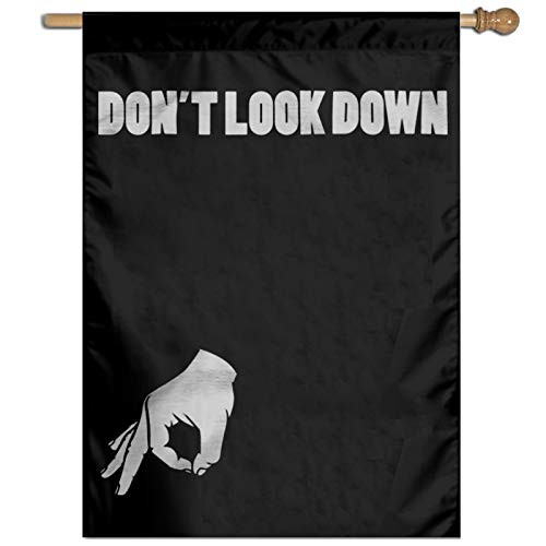 NANDAOFENG  Don't Look Down Outdoor Banner Home Garden Decorative Breeze Flag Small Welcome Holiday Yard Flag